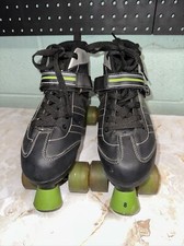 Men's Roller Derby Black Laser 7.9MX 4 Wheel Roller Skates Size 8 Model U319B