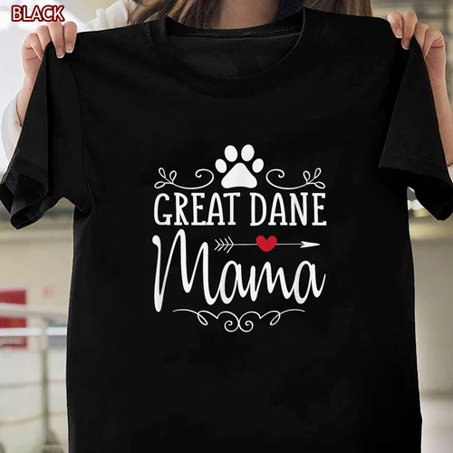 Great Dane Mama Shirt Great Dane Mama Shirt Gift T-Shirt Gift - Picture 1 of 2