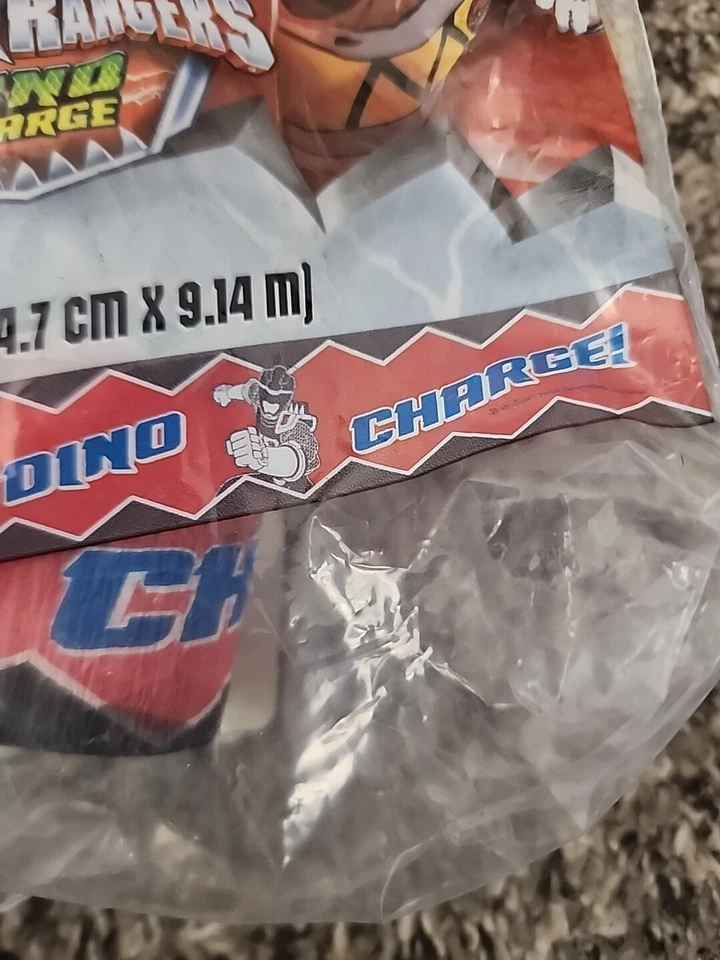Transmisor de papel crepé Power Rangers Dino Charge 30 pies fiesta de cumpleaños Foto 3 de 4