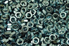 (150) Hex Jam Nut 9/16-18 Fine Thread - Zinc Plated - Thin Nuts