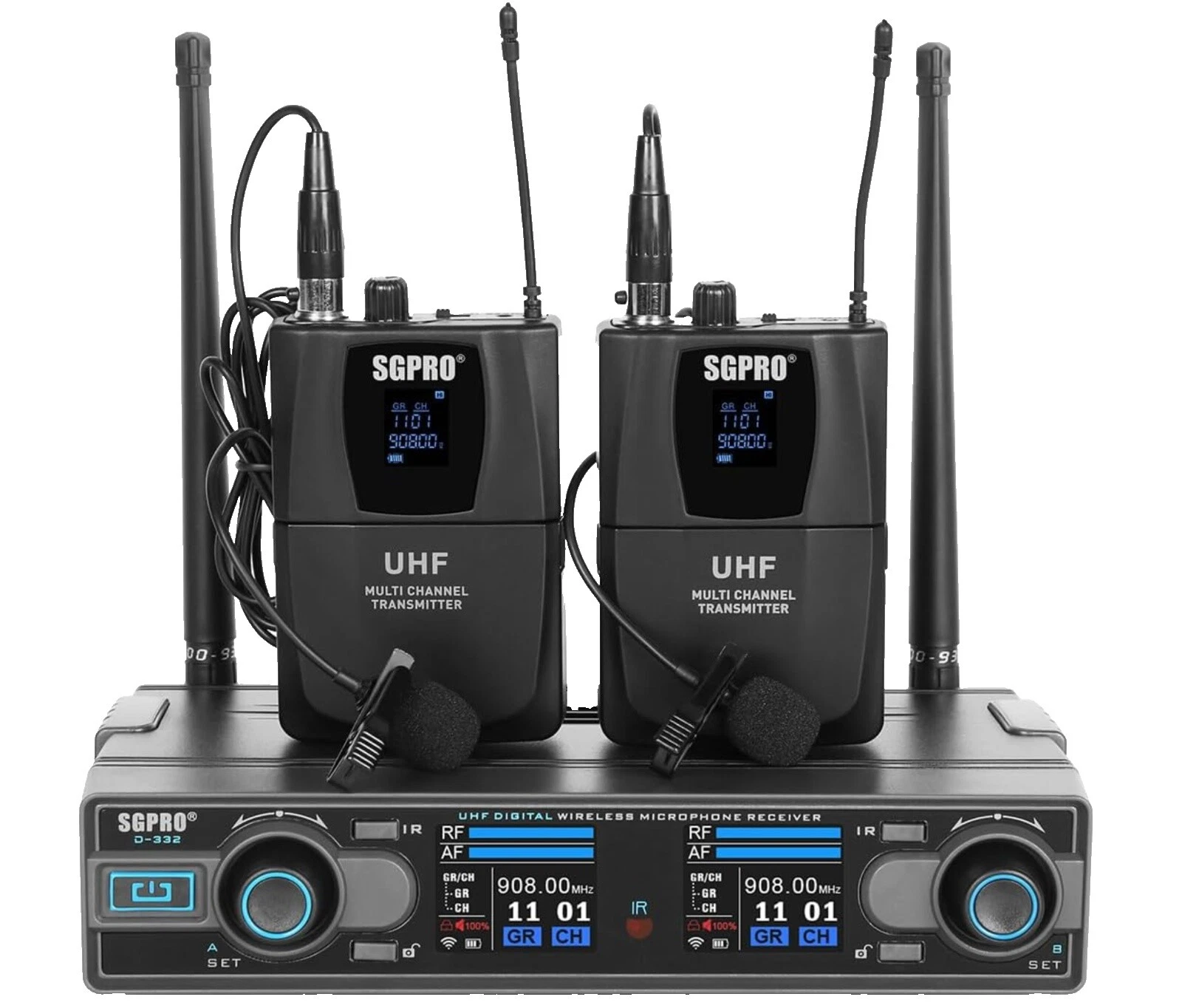 Pro Audio Microphones with Bodypack Transmitter