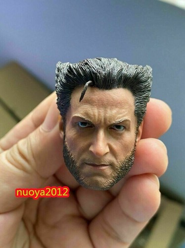 1/6 Wolverine Jackman Male Head Sculpt Carving For 12'' Male Action Figure Body - Picture 8 of 11