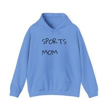 Sports Mom Hooded Sweatshirt, Funny Mom Kids Soccer Baseball Football, Unisex