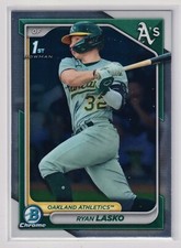 Ryan Lasko 1st Bowman Chrome 2024 Bowman #BCP-105 Oakland Athletics