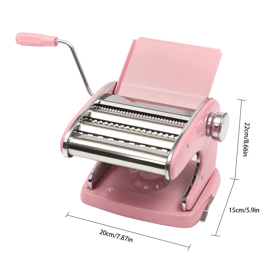 Fresh Pasta Maker Roller Machine for Spaghetti Noodle Fettuccine Stainless Steel - Image 4 of 4
