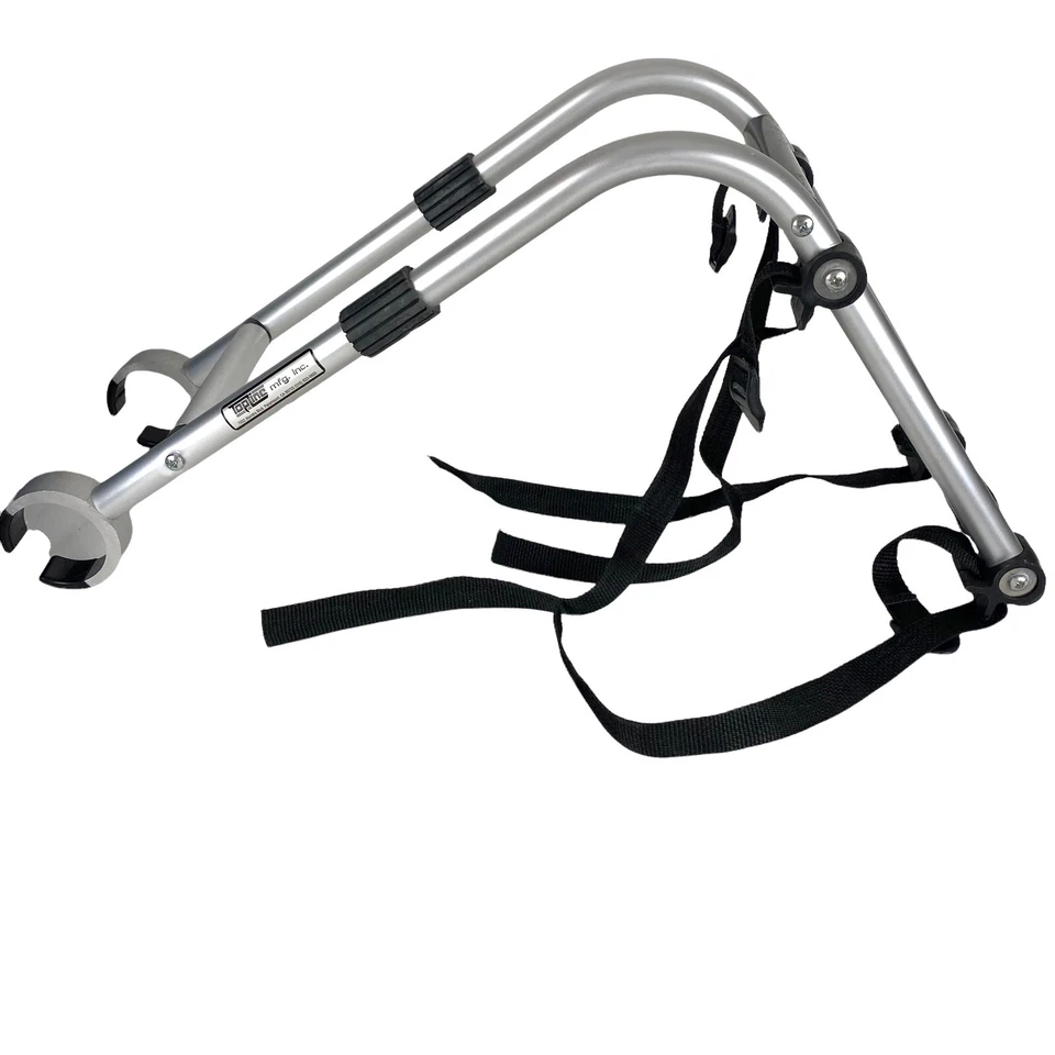 Casa rodante Topline montaje en escalera estante de aluminio para 2 bicicletas se adapta a cualquier bicicleta remolque de viaje Foto 3 de 4