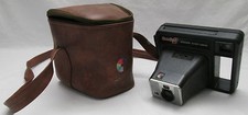 Vintage Kodak Instant Camera Handle 2 USA Brown Leather Case Strap Zip Prop
