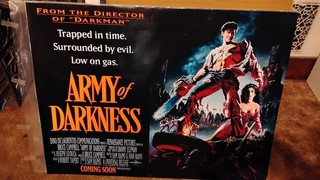 ARMY OF DARKNESS ADV ROLLED 1992 ORIG BRITISH QUAD 30x40 MOVIE POSTER EVIL DEAD