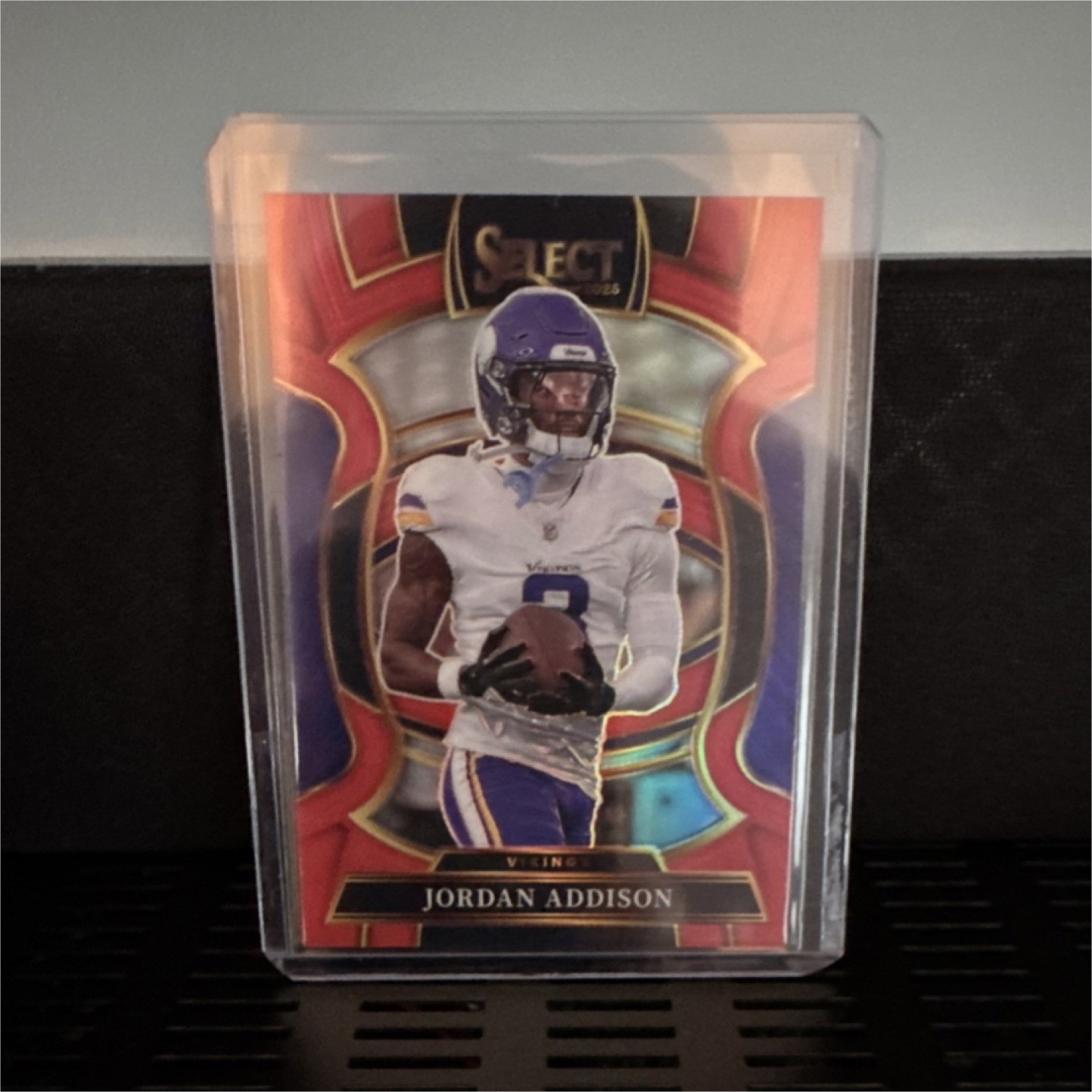 Panini 2023 Select Concourse Jordan Addison #66 Red Prizm Rookie Vikings /99