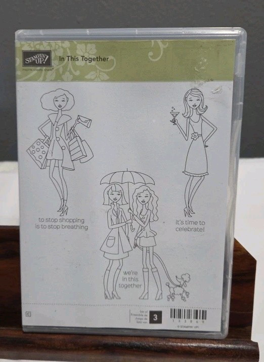 Stampin’ Up IN THIS TOGETHER cling mount rubber stamps set of 3