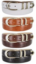 Coronado Genuine Full-Grain Cowhide Leather Designer Golf Dress Belt 1-1/8"