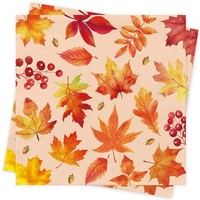 Herbst Servietten Tischdeko KüRbis AhornbläTter Party Papierservietten 33X33Cm
