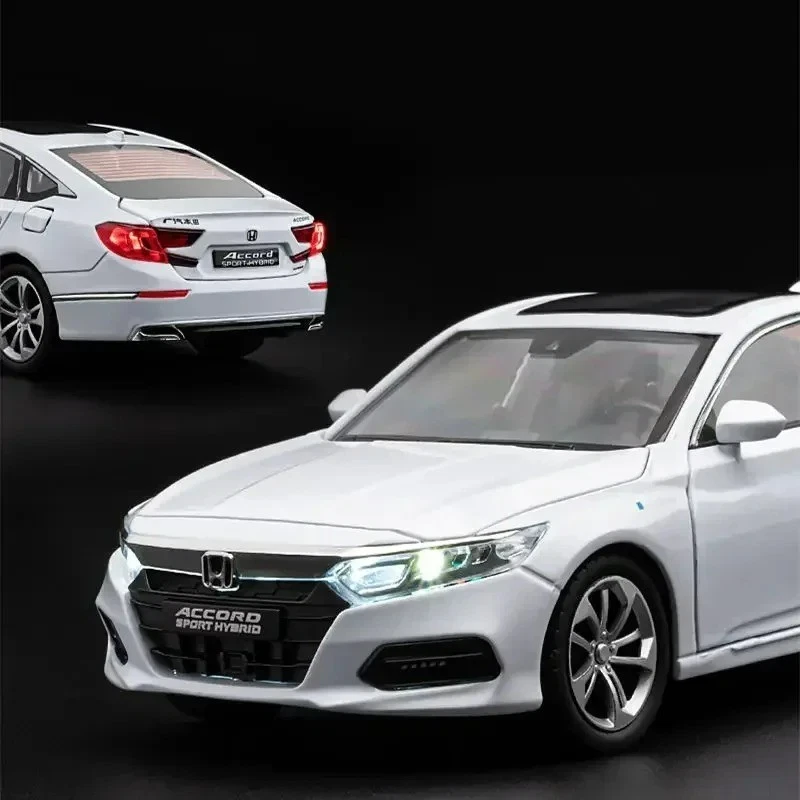 NEW 1:24 Honda Accord Diecast Car Model Simulation Sound & Light Kids Gift Toys - Image 2 of 4