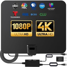 5600Miles Digital TV Antenna Indoor HDTV Amplified Signal Booster 4K HD 1080P