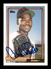 1992 Topps 771 Arthur Rhodes signed auto autograph blue sharpie BXCP60
