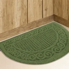 SASTYBALE Half Circle 2'6" x 1'6" (Semicircular), Green 
