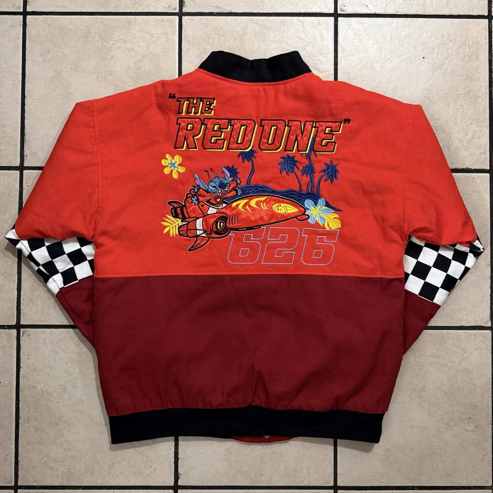Disney Lilo And Stitch The Red One Racing Jacket DSWT  Boxlunch Exclusive Sz M
