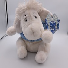 Disney Store Exclusive Eeyore Plush Winter Snowflake Stuffed Animal Pooh White
