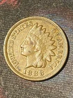 1888 8/7 Indian Head Cent XF BN