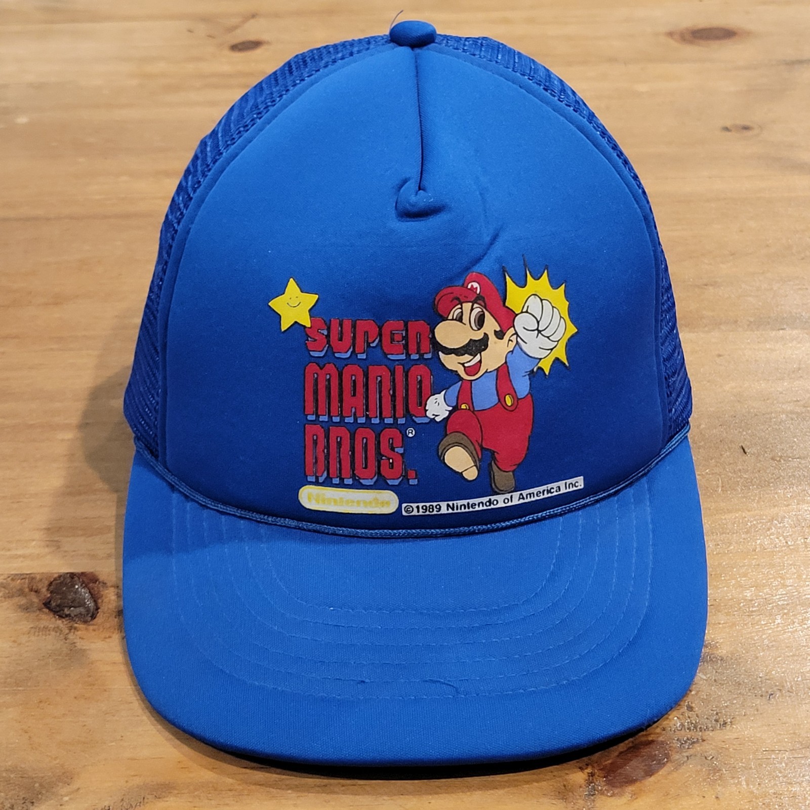 Vintage Super Mario Bros Hat Snapback Trucker 1989 80s Nintendo Game Supreme