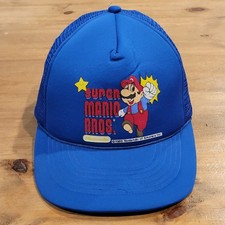 Vintage Super Mario Bros Hat Snapback Trucker 1989 80s Nintendo Game Supreme