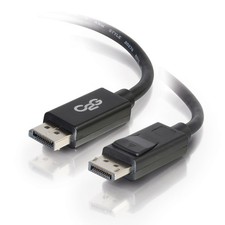 C2G 54401 6ft DisplayPort Cable with Latches, 4K 60Hz - Black