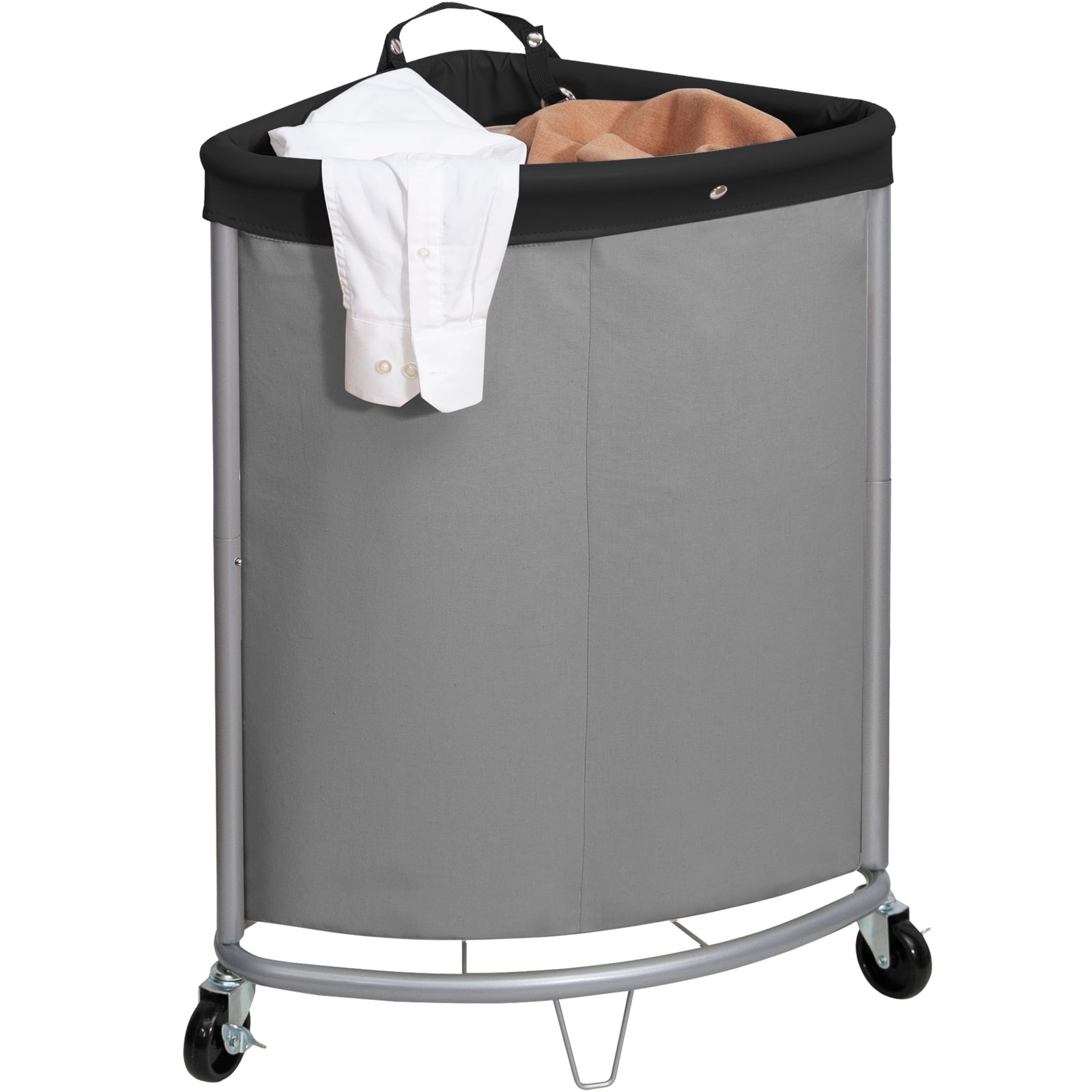 , 110l Commercial Laundry Hamper With Hea...