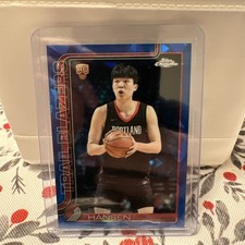 2025-26 Topps Chrome Sapphire Yang Hansen RC #266 Rookie Portland Trail Blazers