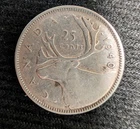 1940 80% Silver Canadian Quarter