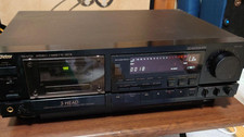 Victor TD-V721 Stereo Cassette Deck Black Vintage 1988 Used From Japan