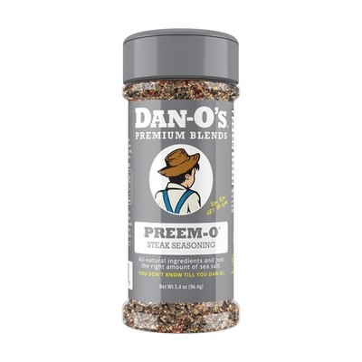 Dan-O's Preem-O All-Purpose Steak & Meat Seasoning 3.4 oz Small Bottle