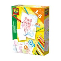 Ses Creative 14051 Magic Colour Cards - Creative Play Kit For Kids Aged 3+ - Scr