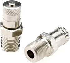 2 pcs 1/8 Inch BSPT Schrader Tank Valve 25mm Wheel Air Compressor 35 Bar 500 PSI