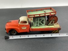 Tin Friction 7  Long Telephone Service Repair Truck Made in Japan Scarce 1955