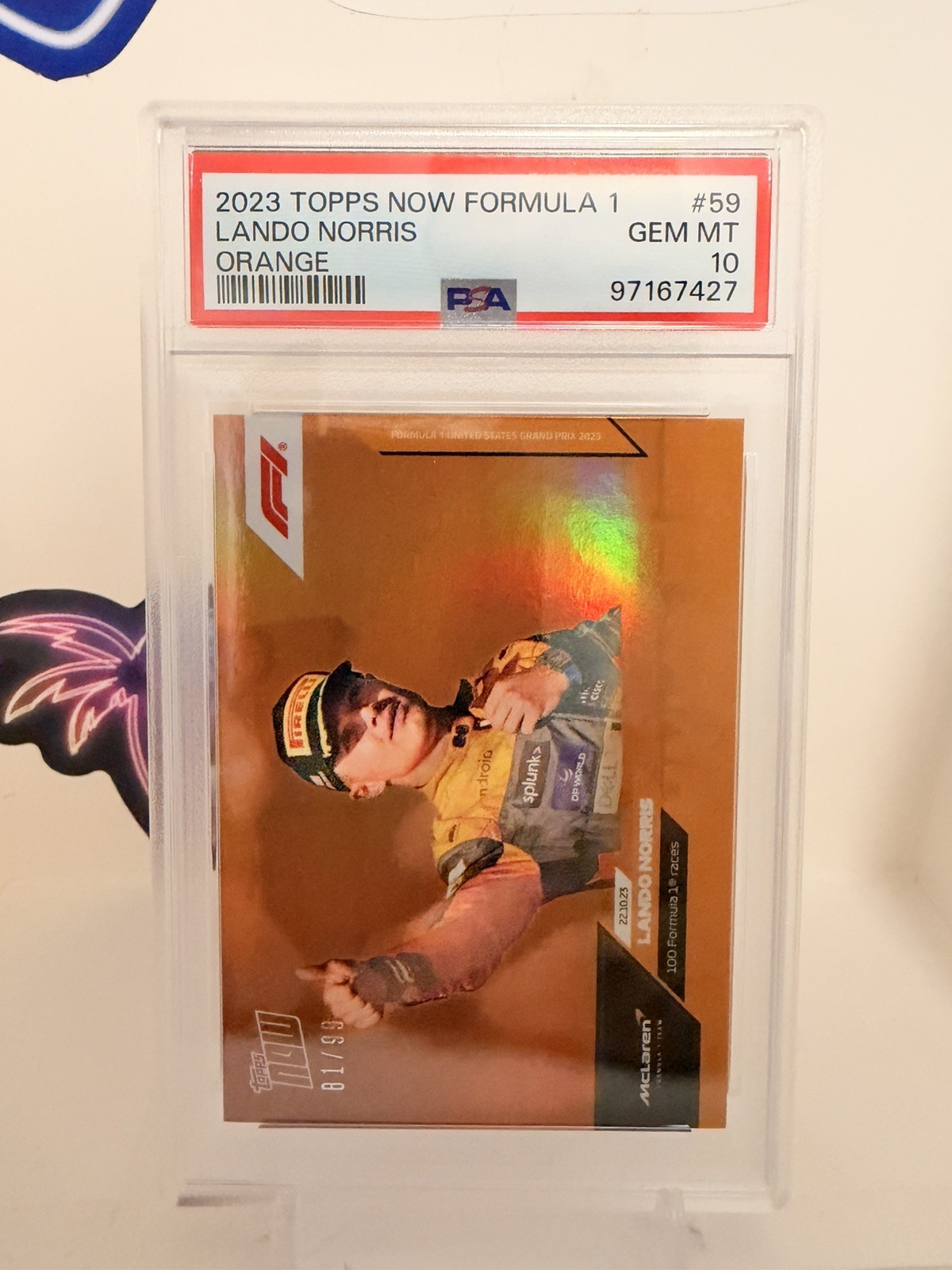 2023 TOPPS NOW Formula 1 F1 #59 LANDO NORRIS 100 races Parallel /99