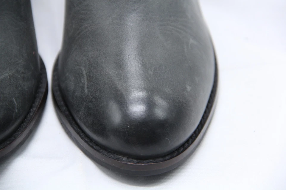 Botines Earth West Riverton para mujer talla 7 gris oscuro cuero botín tacón cremallera Foto 4 de 4