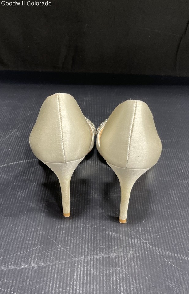 Escarpins Badgley Mischka Meribeth D’Orsay - Taille 10M, Satin Ivoire, Neuf Avec Emballage