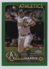 2024 Topps Chrome Update Green Refractor 58/99 Brett Harris #USC183 6o3
