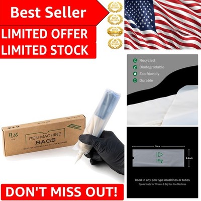 200 Eco-Friendly Disposable Tattoo Machine Covers 2.4'' x 7'' - Hygienic & Safe