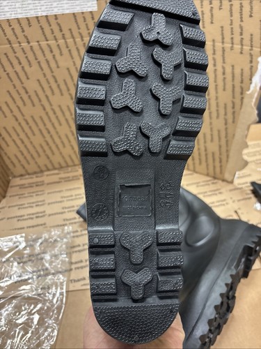 NEW Ironwear 9258-B Steel Toe High Black Boots, Waterproof, Rubber Size 14 - Picture 3 of 4
