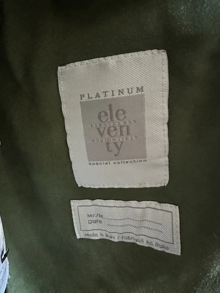 Eleventy Olive Suede Military Jacket EU52 - Image 3 of 4