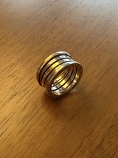 Limited edition  Bvlgari B.zero1 4-Band Ring White Gold & Rose Gold. Eu Size 60