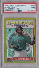 Austin Nola 2020 Topps Finest Flashbacks  PSA 9 Gold Refractor Card RC /50