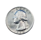 (1) 1964 Washington Silver Quater Coin Ungraded Great Circulated Condition