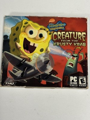 SpongeBob Creature from the Krusty Krab PC Game CD-ROM Windows THQ Complete