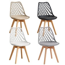 4er Set Esszimmerstühle Küchenstuhl Design Stuhl Beine aus Buche Massiv-Holz