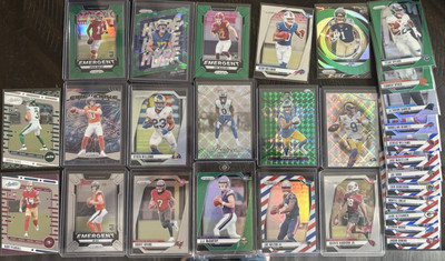 JJ McCarthy GREEN PRIZM Rookie Card 2024 Panini Prizm Football RC + ALL