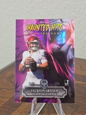 2024 JACKSON ARNOLD W.C. HAUNTED HITS PURPLE PARALLEL DRACULA #HHD-JA 3/4 AUBURN