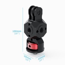 Aluminum Alloy Cold Shoe Mount Adapter 1/4 3/8 Arri Hole for DSLR Camera Cage