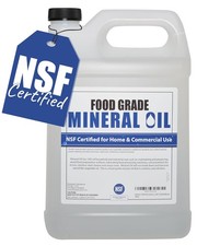 NSF Certified Food Grade Mineral Oil - Gallon (128oz), Certified Food Safe Condi